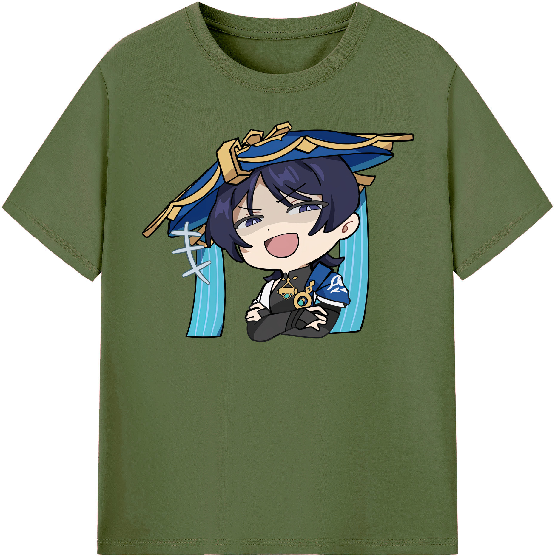 げんし神 さんペい genshin Sanpei 綿100％半袖Tシャツ（フロントプリント）